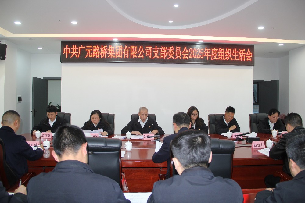 路橋集團(tuán)黨支部召開(kāi)2025年度組織生活會(huì)